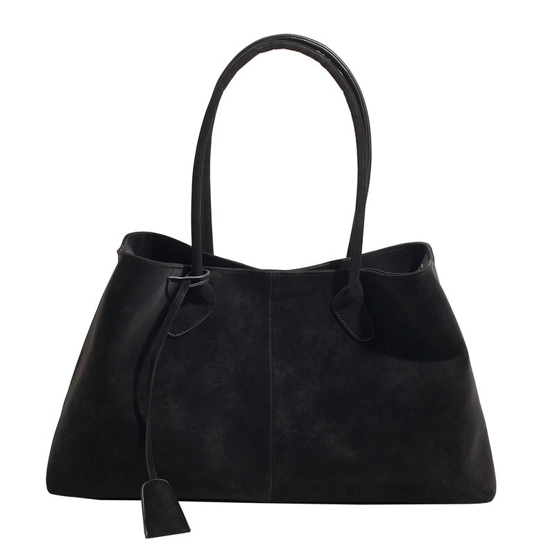 Tote Bag Large Capacity Commuter Portable Underarm Bag About Posture Magnetic Snap Bag