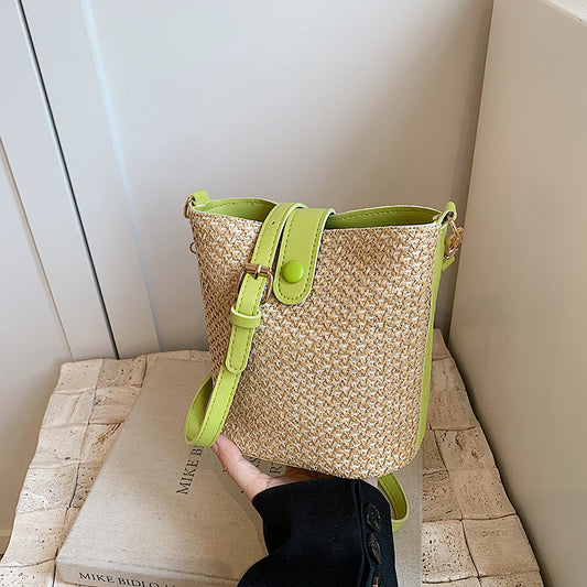 Large Capacity New Color Contrast Patchwork Fashion Messenger Bag For Women