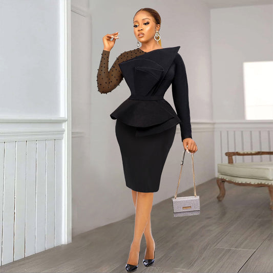 Designer Model Cutting Piece Stitching Dress