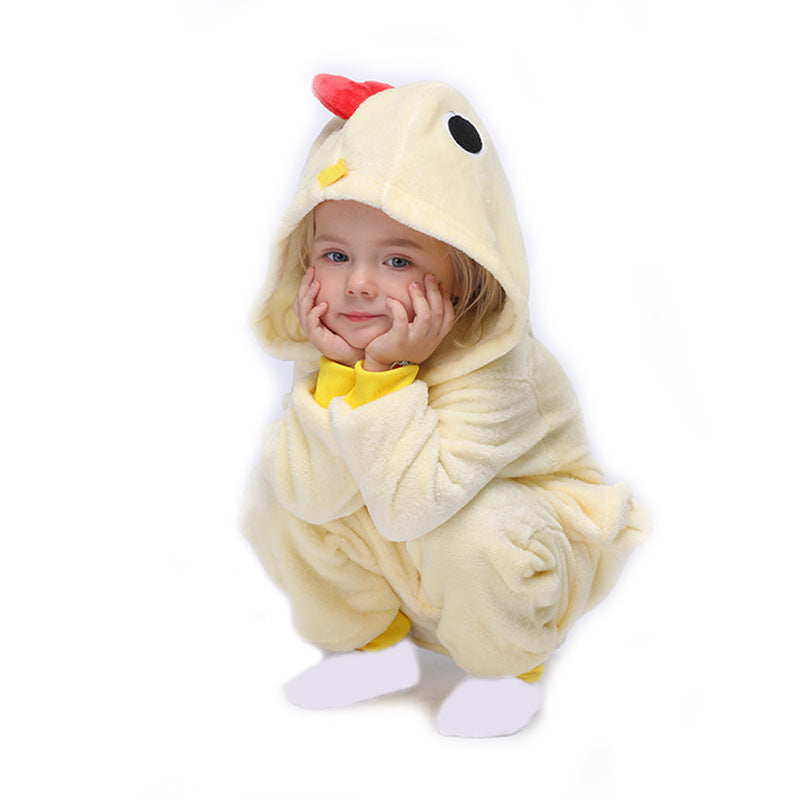 Cartoon Animal One-piece Pajamas
