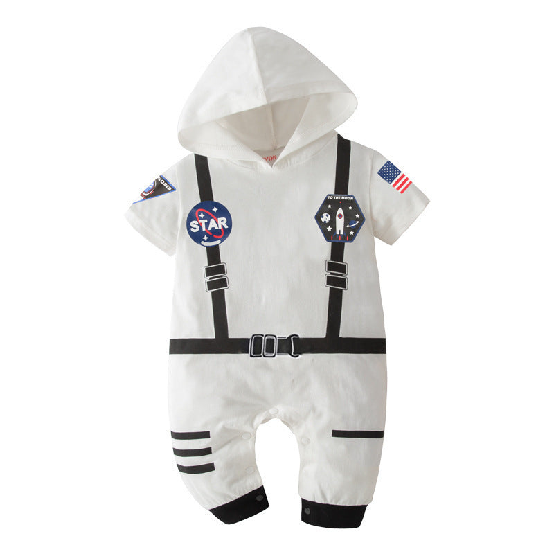 Space Suit Summer Boys' Long-sleeved Jumpsuit Holiday Clothes