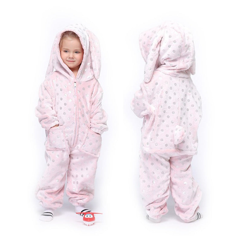 Cartoon Animal One-piece Pajamas