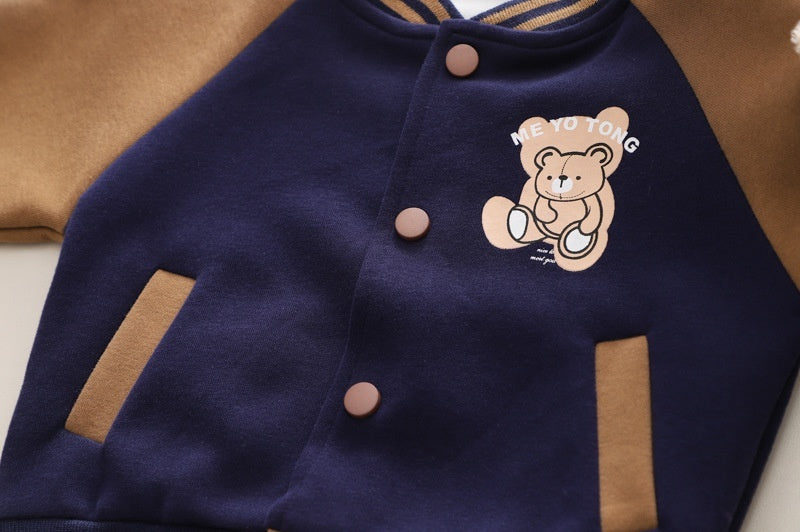 Children Fashionable Long Sleeve Three-piece Sweater Set
