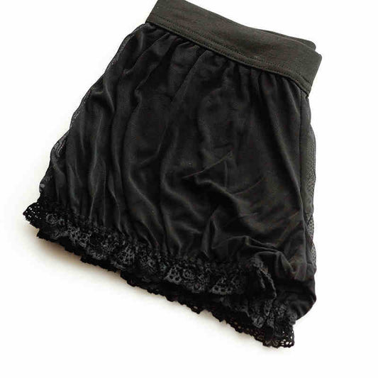 Anti-exposure Lace Non-curling Bottoming Safety Shorts