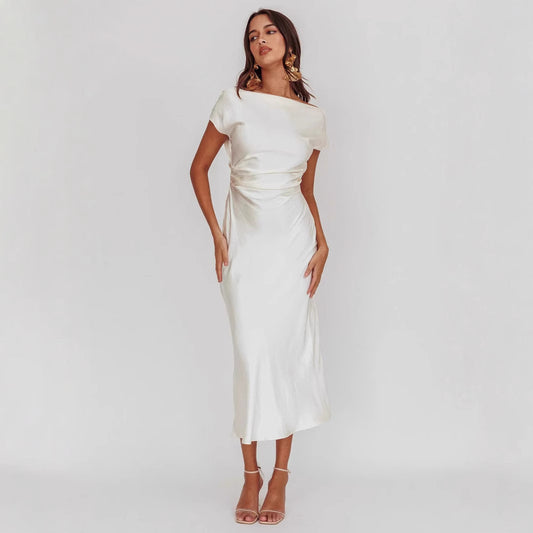 Off-shoulder Sexy Backless Fishtail Long Dress
