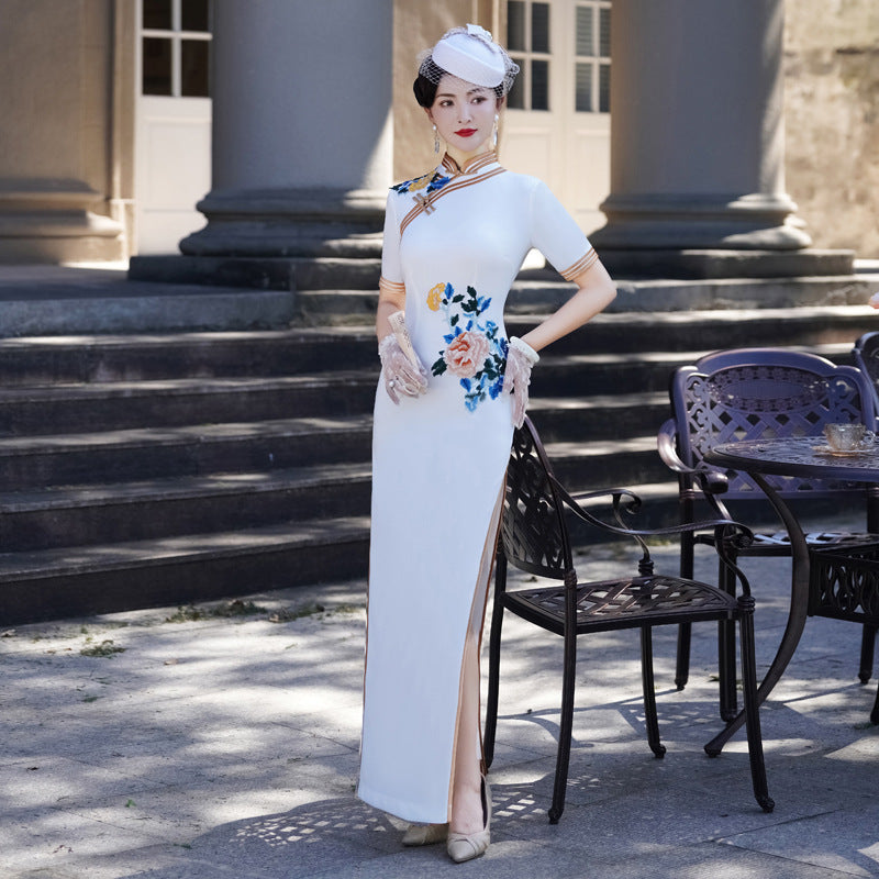 Chinese Retro Improved Cheongsam Lengthened
