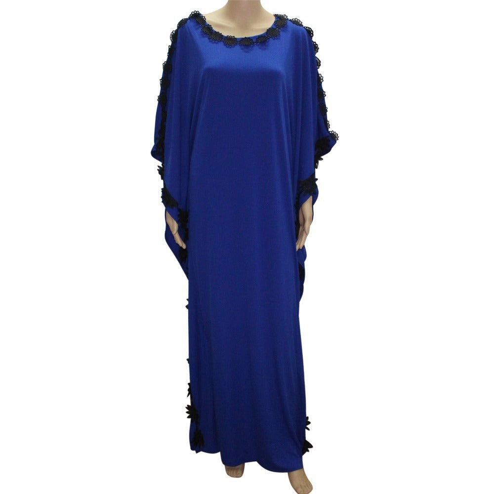 Commuter Lace Pure Color Thickened Autumn Dress