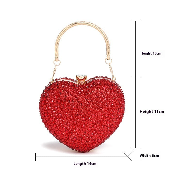 Fashion Chain Diamond-encrusted Shoulder Crossbody Handbag