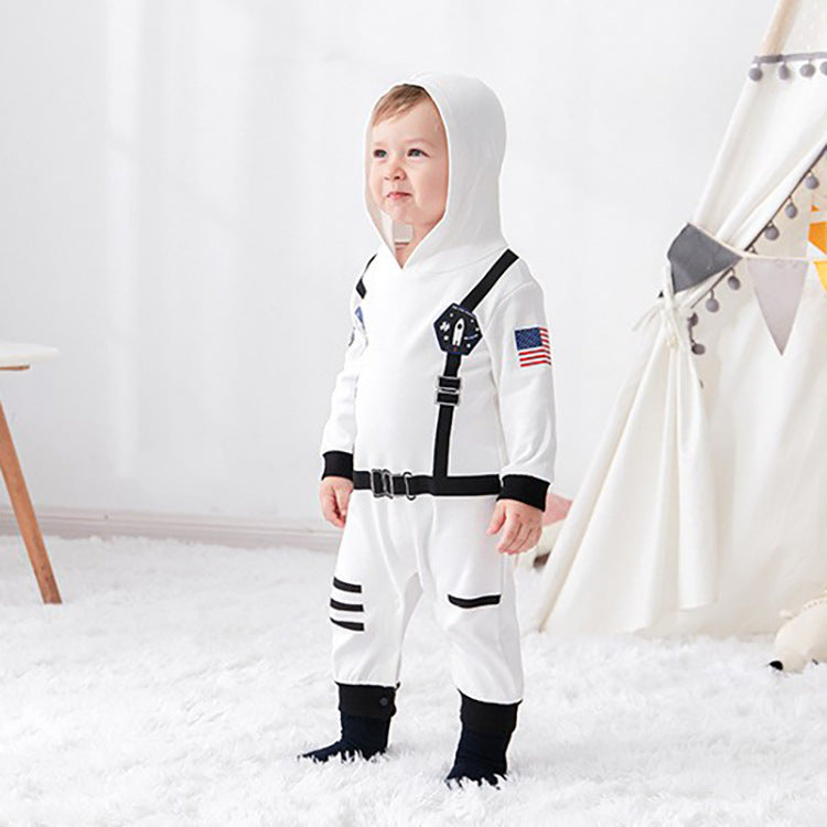 Space Suit Summer Boys' Long-sleeved Jumpsuit Holiday Clothes