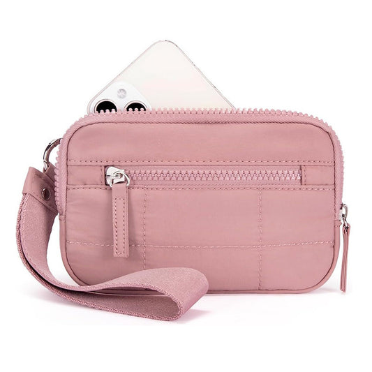 Women's Wristband Wallet Nylon Quilted