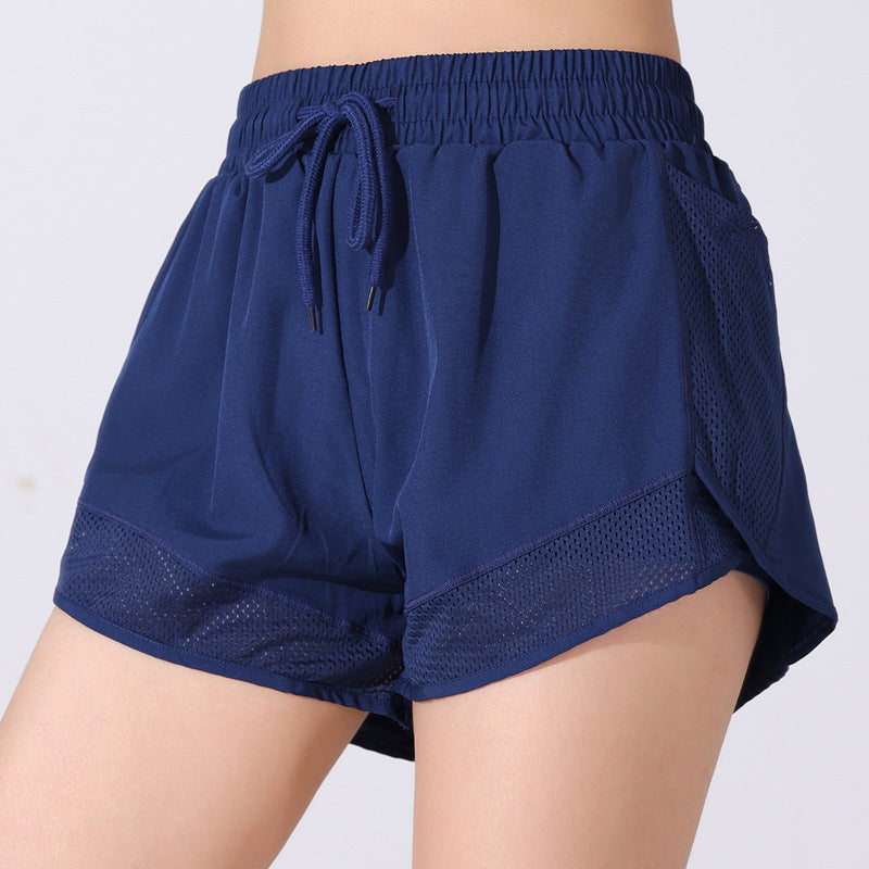 Fake Two-piece Quick-drying Loose Running Shorts Women's Anti-exposure